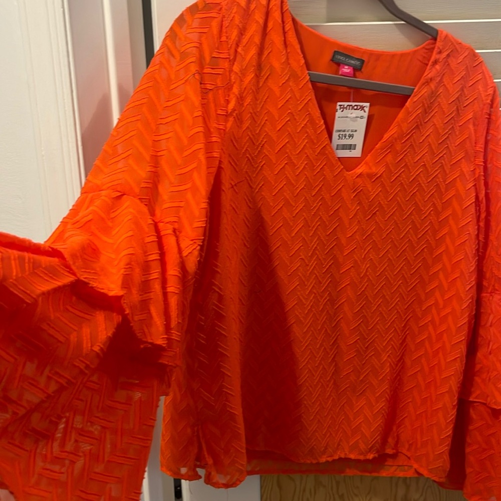 Vince Camuto Orange Blouse